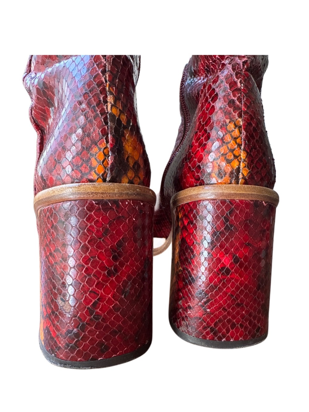 Miista Abril Multicolored Square-toe Mid Boots - Picture 6 of 8